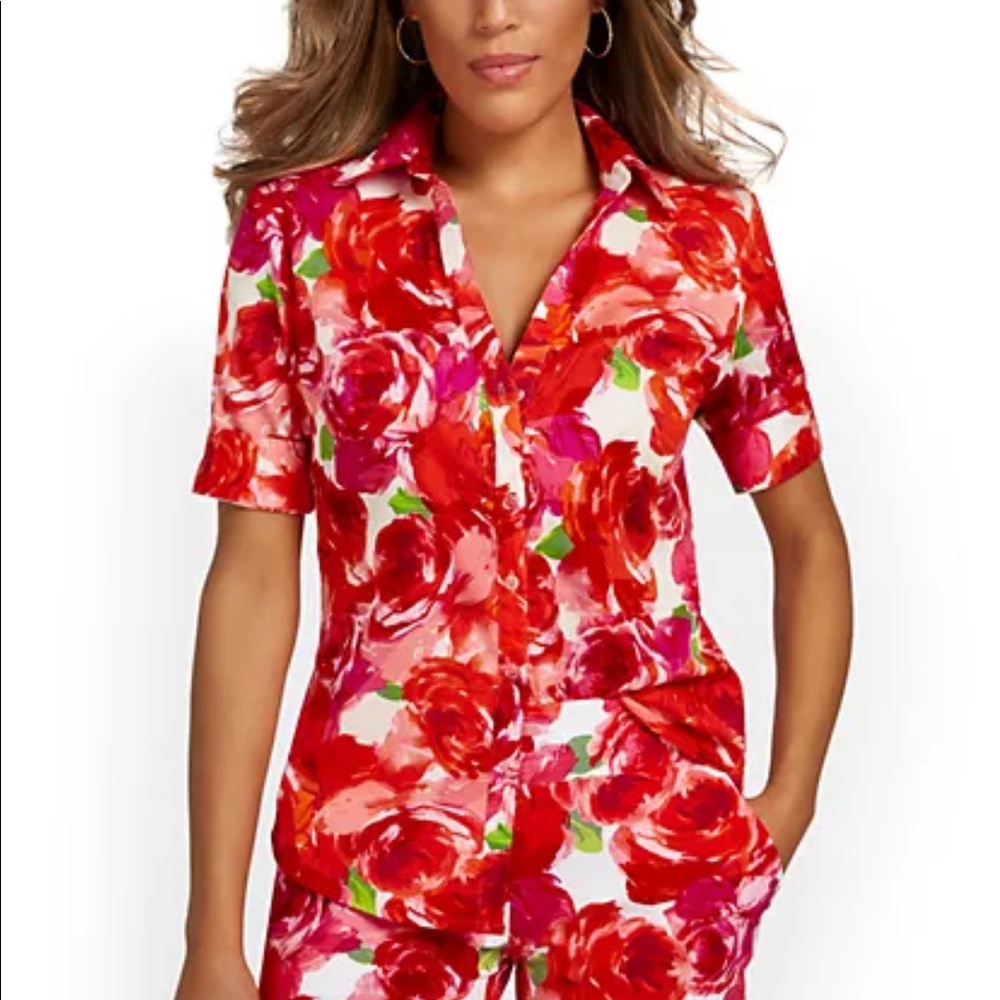 Floral Button Up Blouse